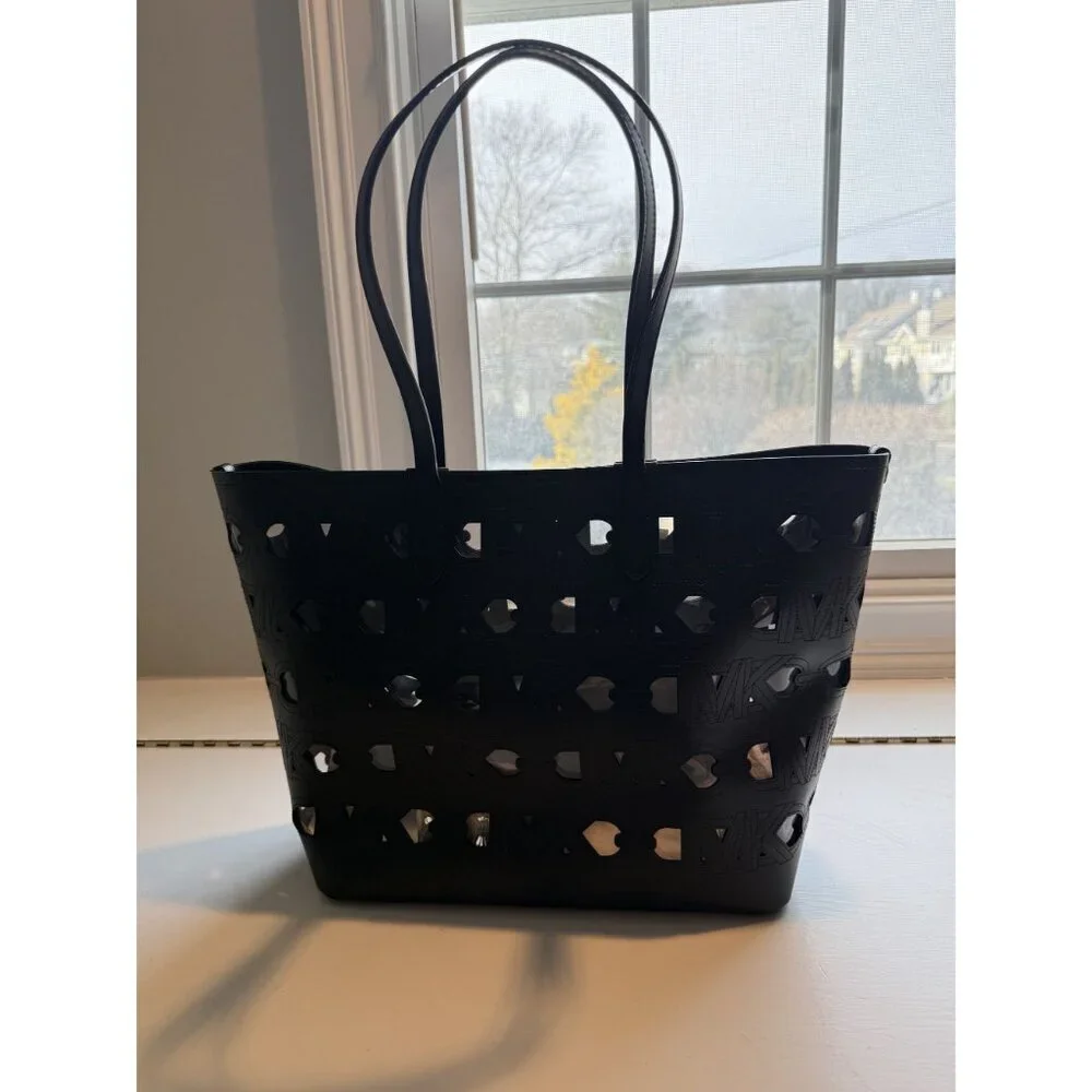 NWT Michael by Michael Kors Eliza Large East West Tote Black $298 [jb]